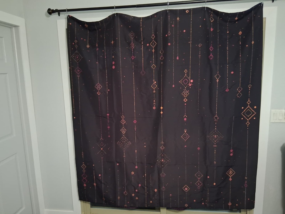 Abstract Broken Lines Shower Curtain